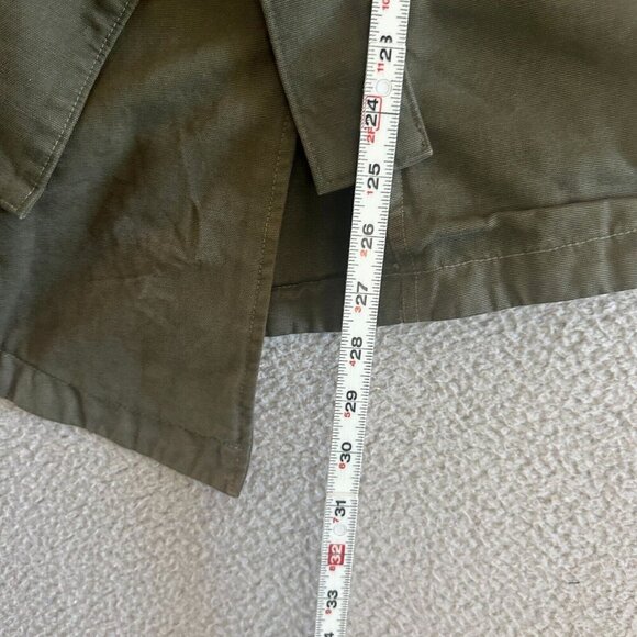 NICE COLLECTIVE Womens Jacket Chore Utility Army Green Zip Up Military - Picture 4 of 16